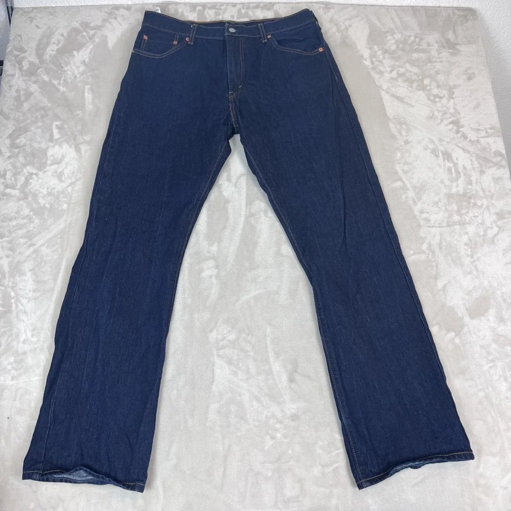 Levis 517 Jeans Mens 36x34 Blue Denim Bootcut Workwear Western Americana Casual